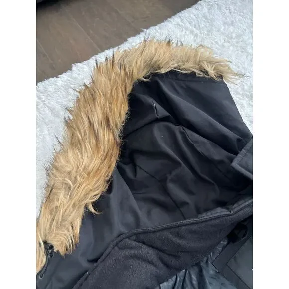 Andrew Marc Gattaca New York Puffer Parka Winter Jacket Coat with Fur Hood M - Picture 3 of 4
